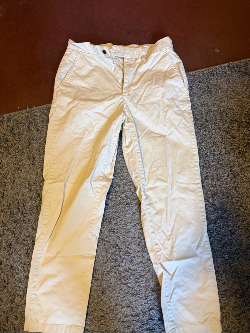 SaksMen's Beige Cotton Chino Pants